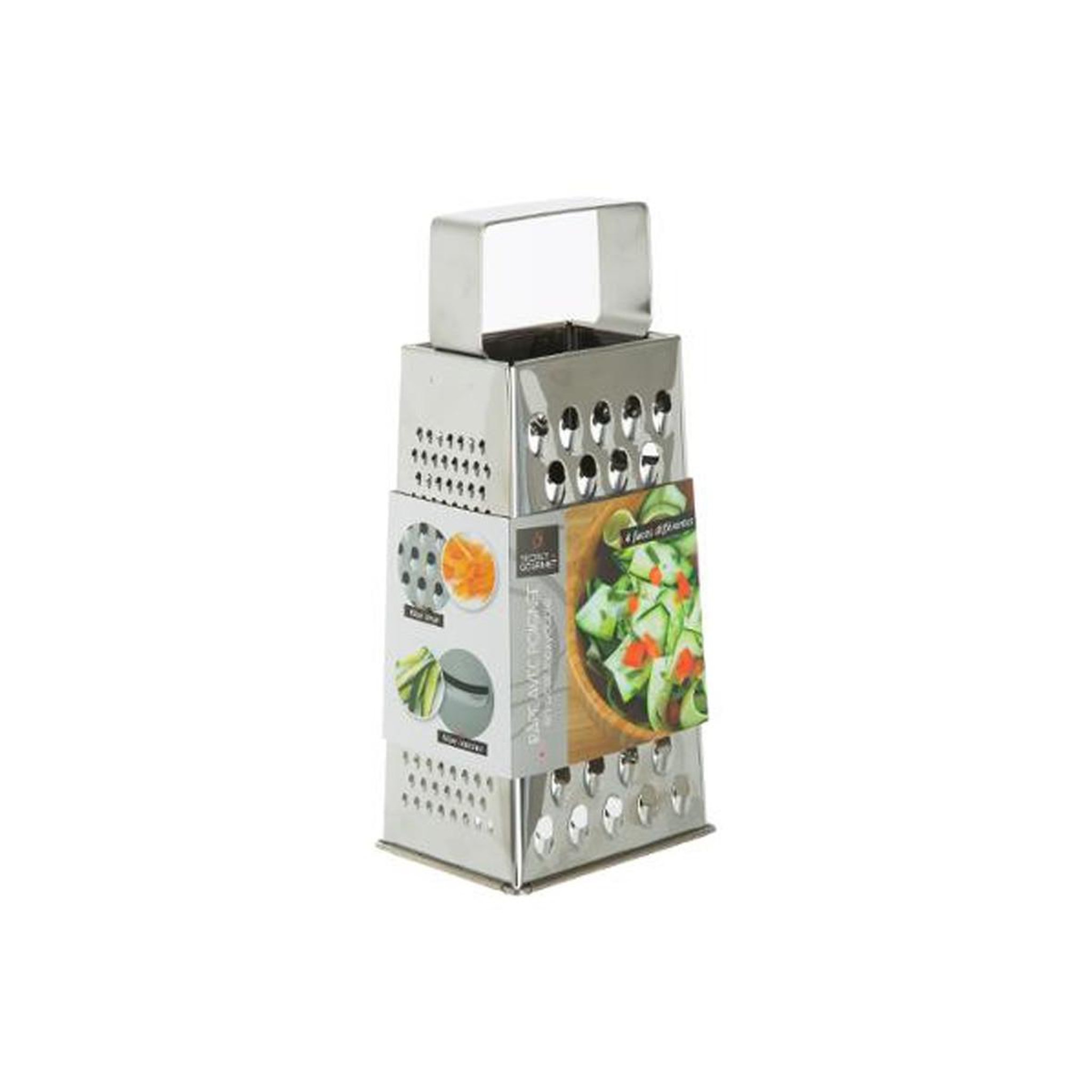 Voir la diapositive 2 : B BASIC & CO Râpe 4 faces  inox  24cm argent