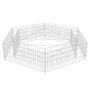 Voir la diapositive 3 : VIDAXL Lit sureleve a gabion hexagonale 200x173x40 cm