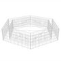 Voir la diapositive 3 : VIDAXL Lit sureleve a gabion hexagonale 200x173x40 cm