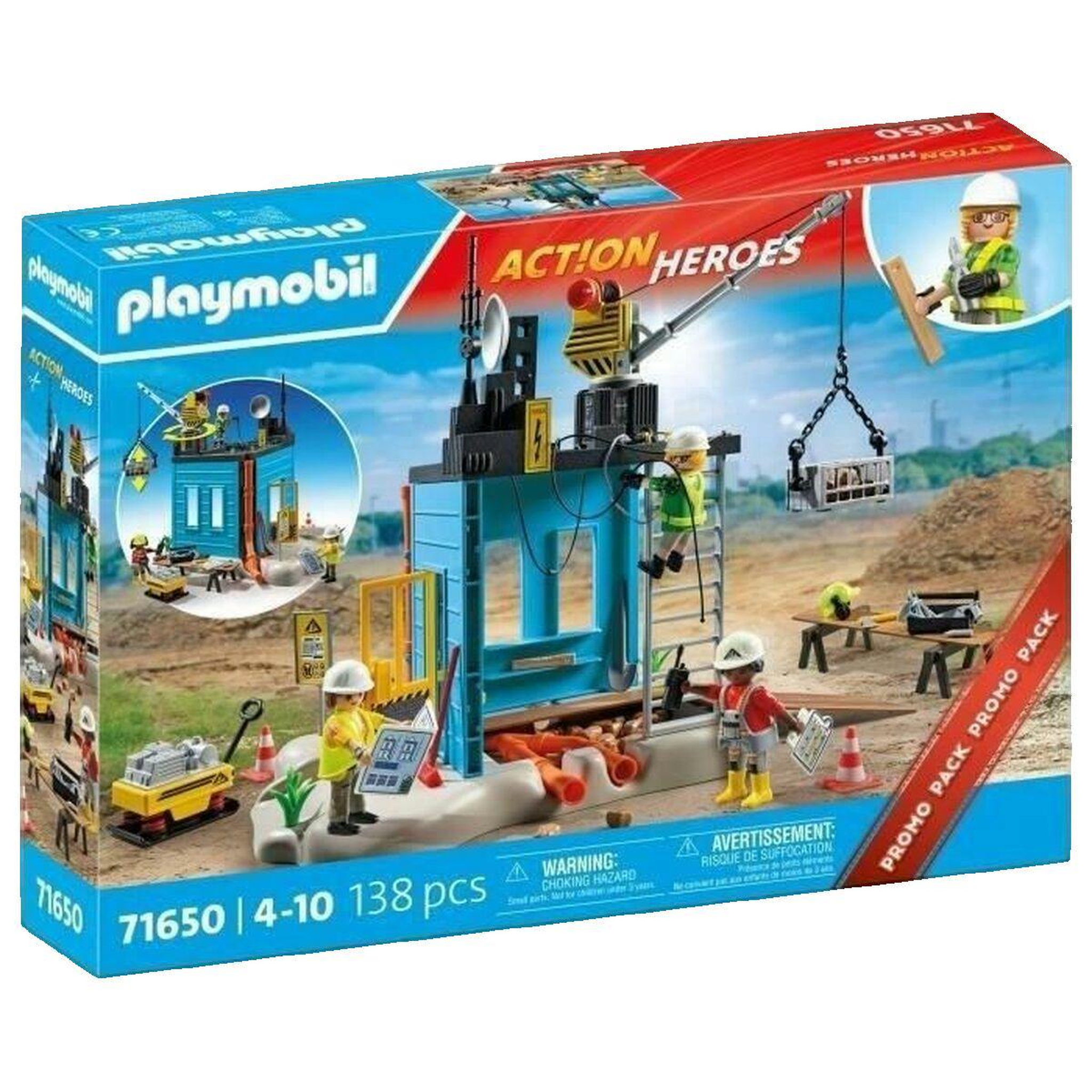 PLAYMOBIL Jeu de construction Playmobil Chantier 71650