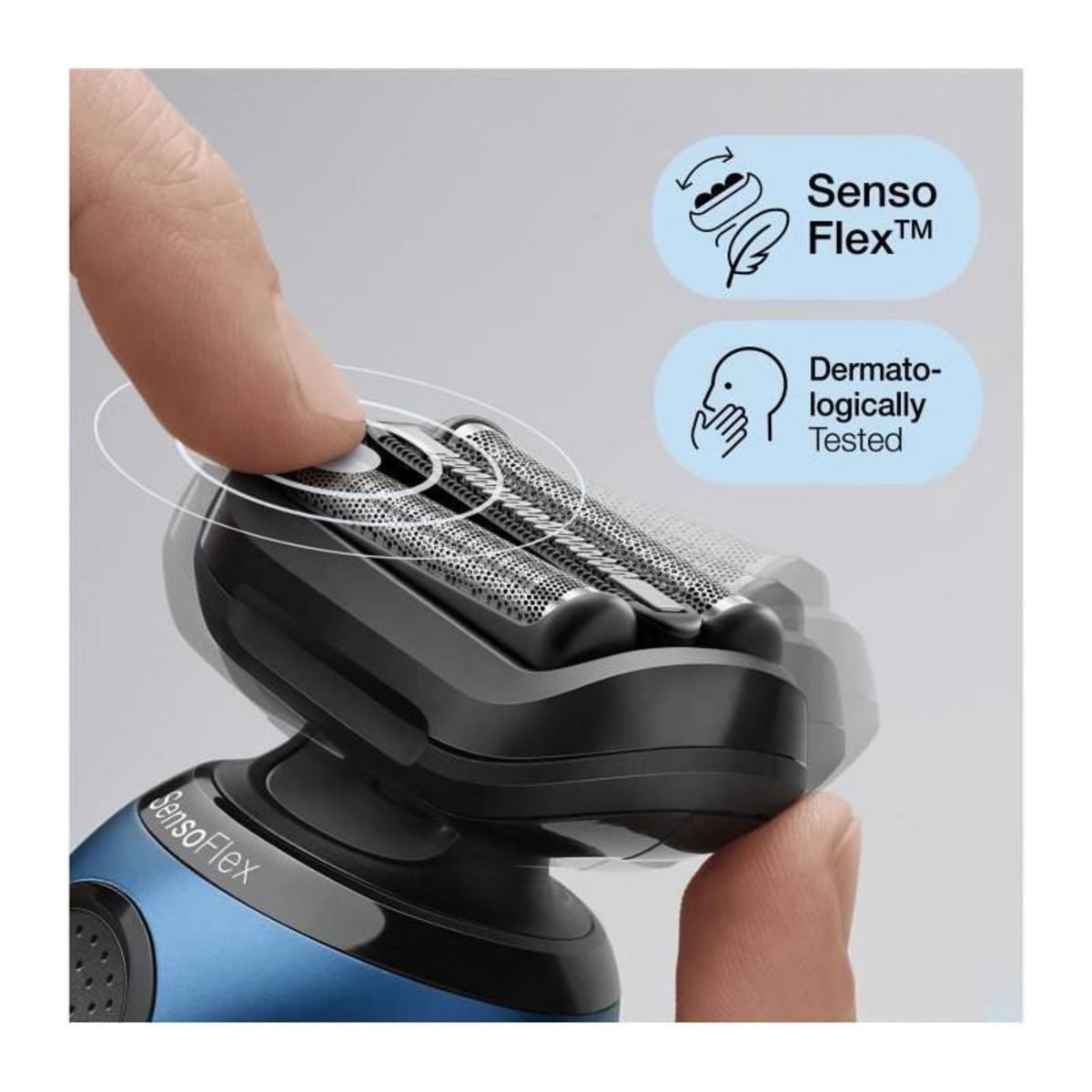 BRAUN Rasoir électrique rechargeable étanche - 6-61-B7200CC