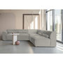 Voir la diapositive 3 : BEST MOBILIER Felix - canapé modulable d'angle droit 5 places en tissu texturé