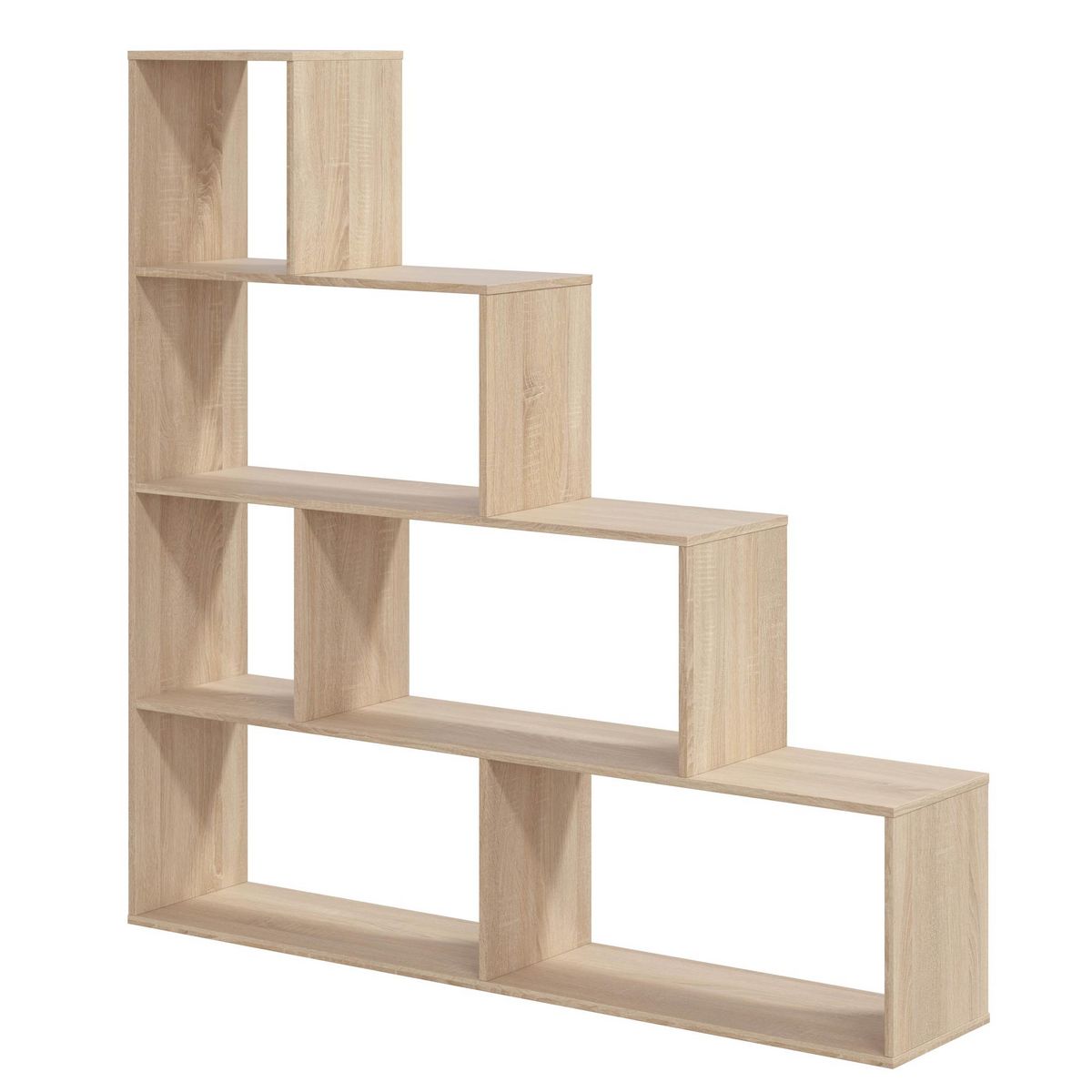 VS VENTA-STOCK Étagère Bibliothèque Jaén Chêne 6 étagères, pour Salle à Manger ou Bureau