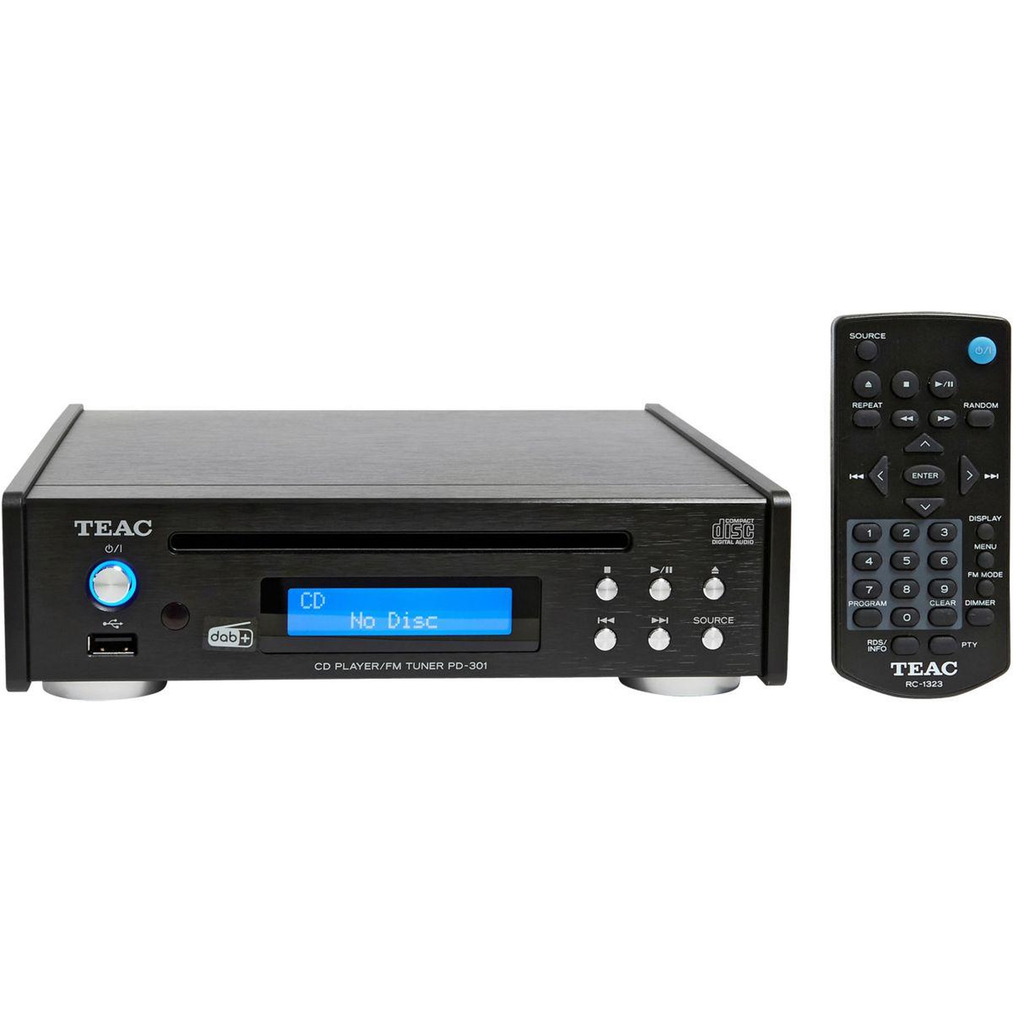 Voir la diapositive 3 : Teac Platine CD PD-301DAB-X noir