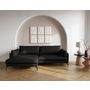 Voir la diapositive 1 : LISA DESIGN Carlos - canapé d'angle gauche 4 places ultra moelleux en tissu texturé