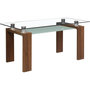 Voir la diapositive 1 : Habitat et Jardin Table repas  Eva  - 150 x 80 x 75 cm - Marron