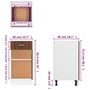 Voir la diapositive 6 : VIDAXL Armoire de plancher a tiroir Chene marron 40x46x81,5 cm