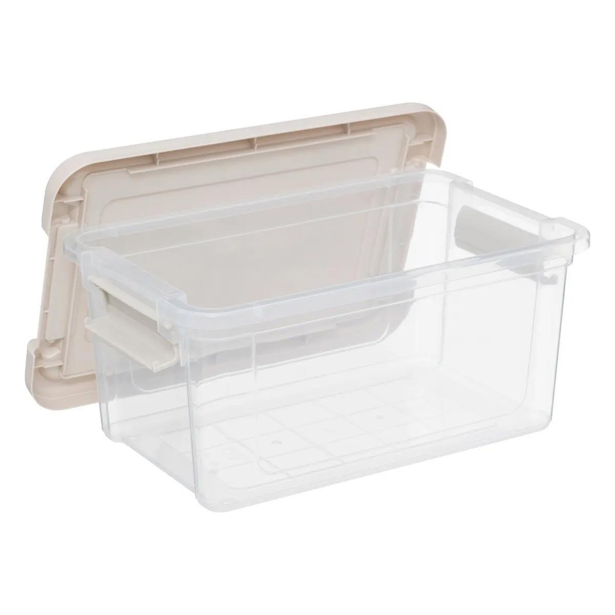 Voir la diapositive 3 : FIVE Lot de 3 boîtes de rangement  tide'n  5l transparent