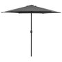 Voir la diapositive 1 : VIDAXL Parasol de jardin et mat en aluminium 270x246 cm Anthracite