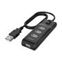 Voir la diapositive 1 : Hama Hub USB Hama - Modèle 00200118 - 4 ports USB 2.0