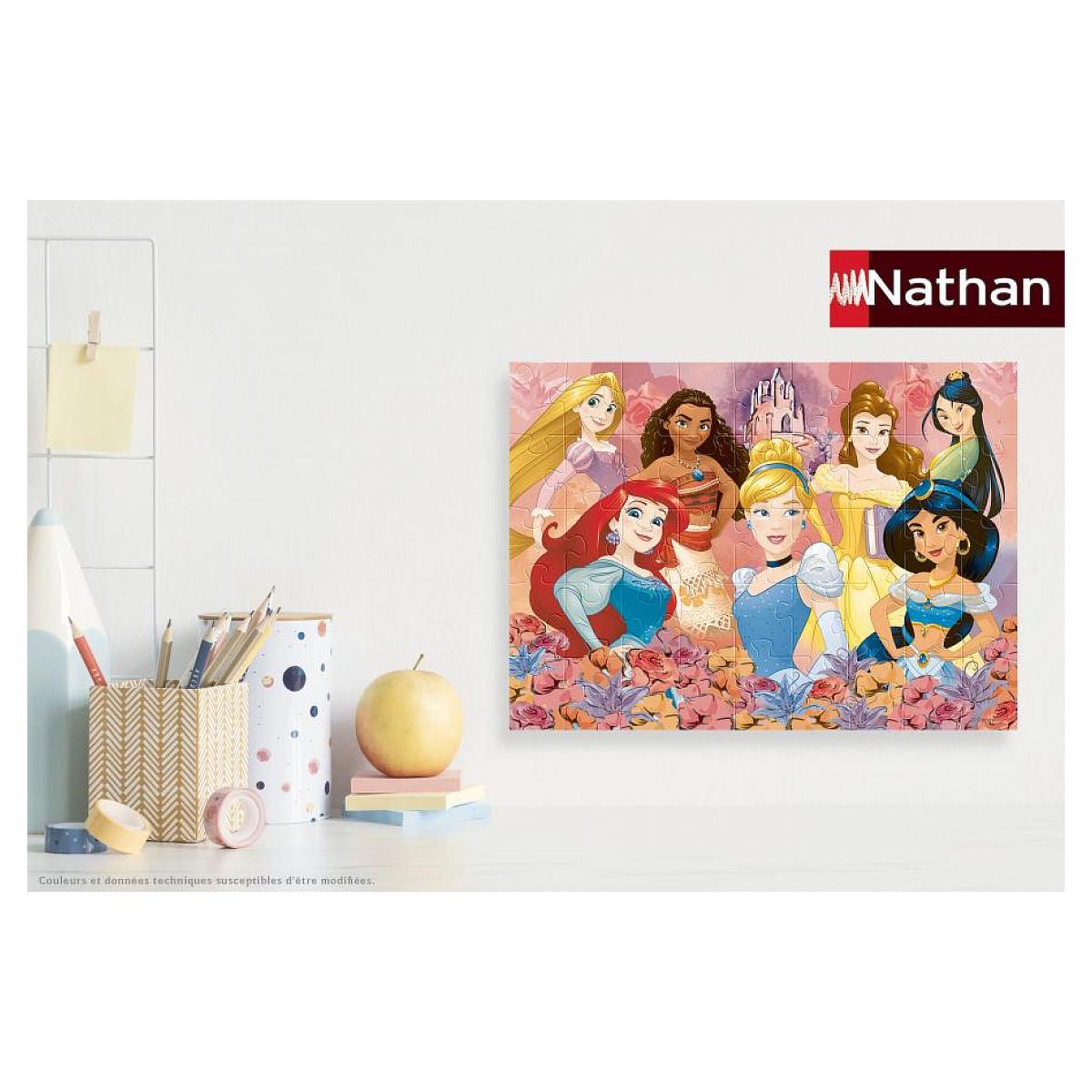 Voir la diapositive 4 : Nathan Nathan puzzle 45 p - les princesses disney