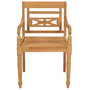 Voir la diapositive 4 : VIDAXL Chaises Batavia lot de 2 avec coussins anthracite Bois de teck