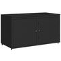 Voir la diapositive 2 : VIDAXL Armoire de rangement jardin noir 110x55x60,5 cm résine tressée