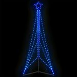 VIDAXL Sapin de Noël a LED 483 LED bleu 240 cm
