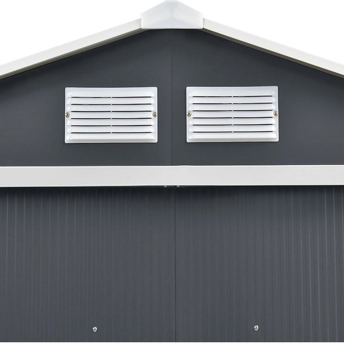 Habitat et Jardin Abri de jardin métal  Vegas  - 8,83 m² - Gris