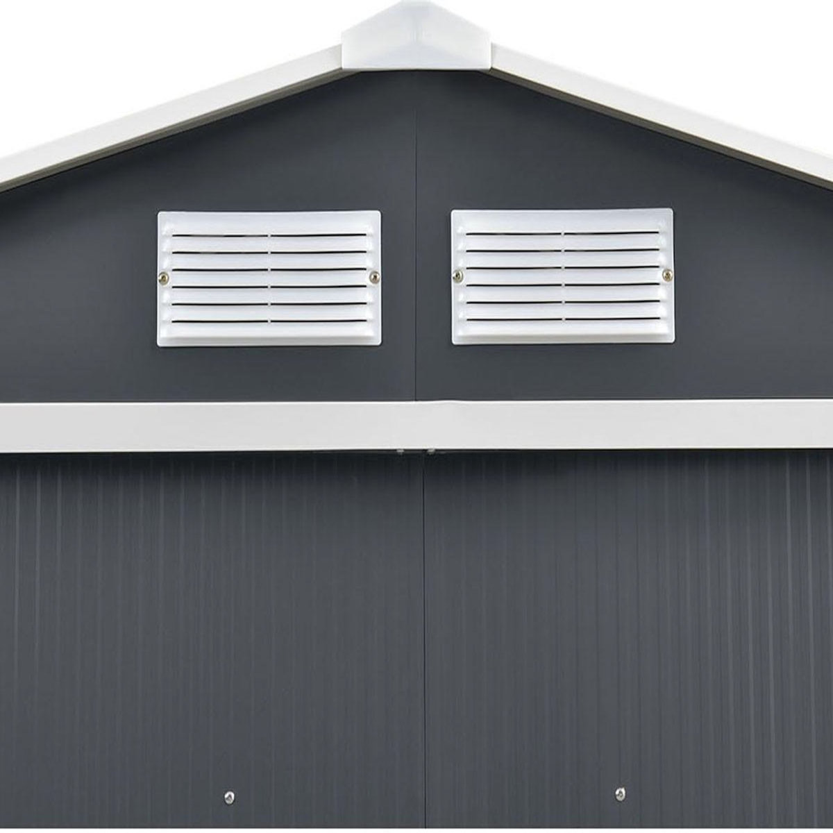 Habitat et Jardin Abri de jardin métal  Vegas  - 8,83 m² - Gris