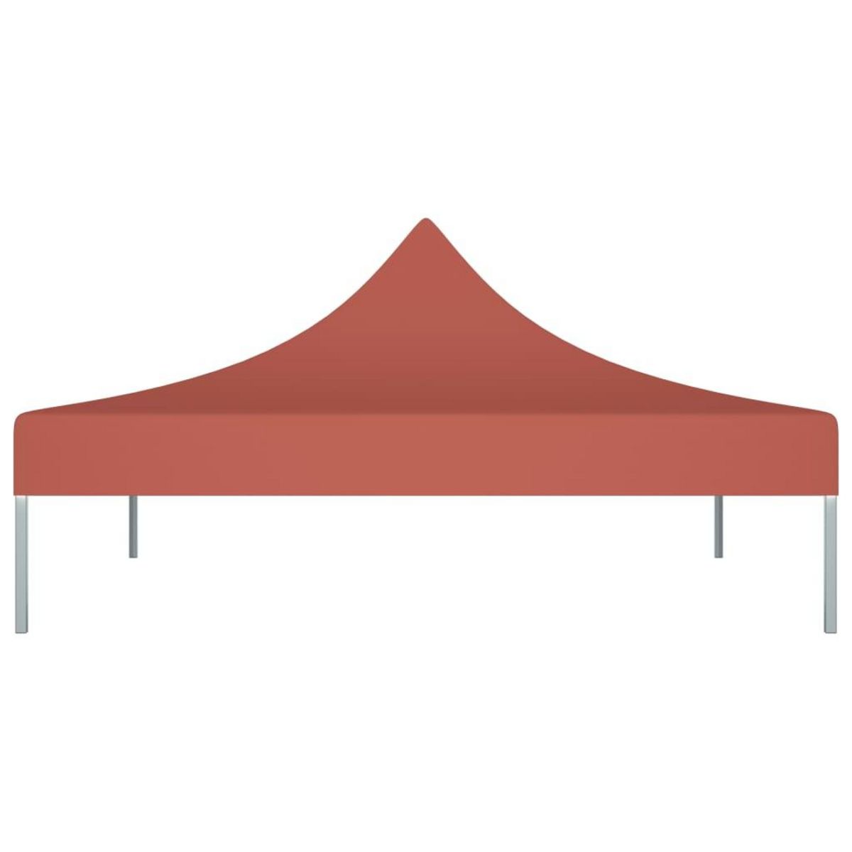 VIDAXL Toit de tente de reception 2x2 m Terre cuite 270 g/m^2