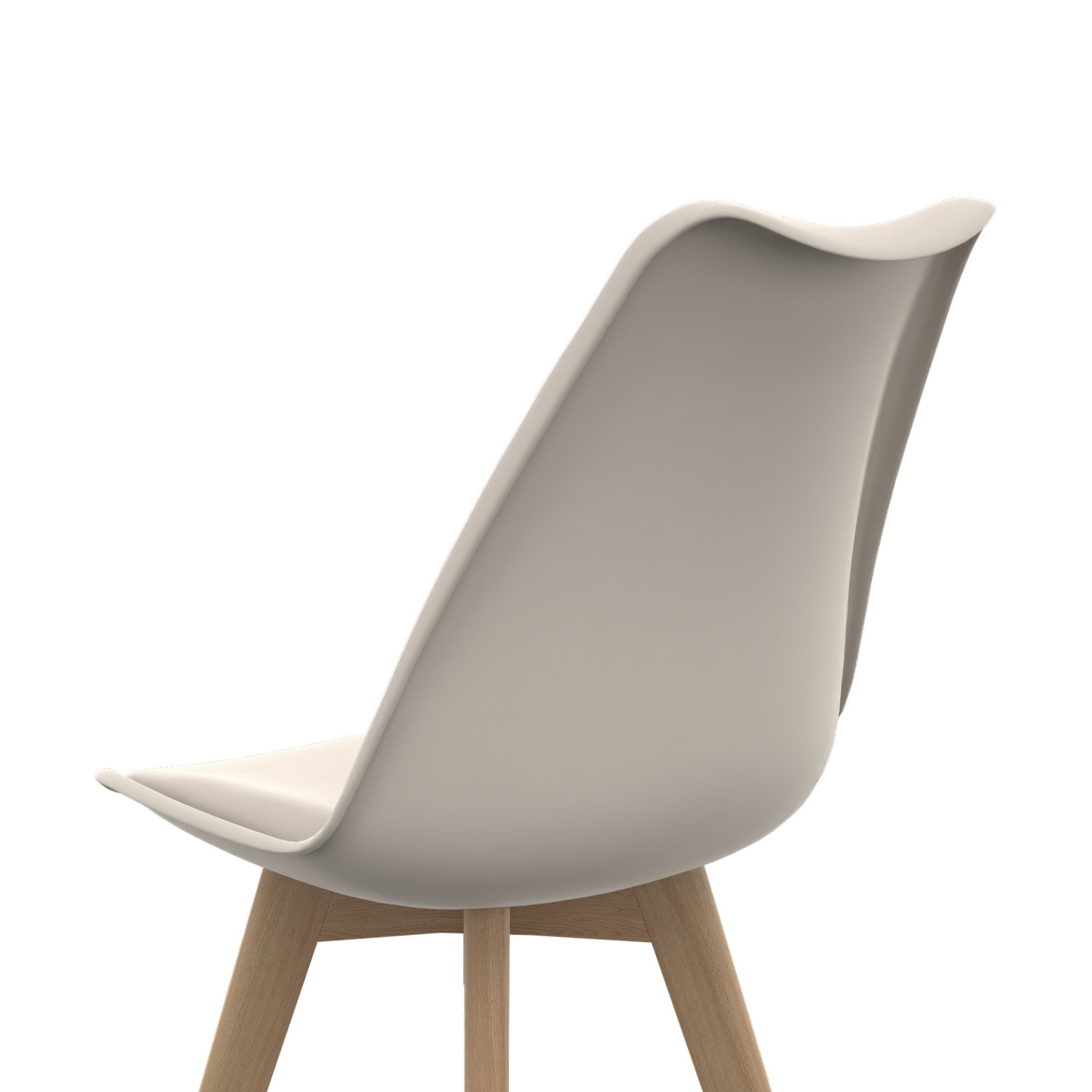 Voir la diapositive 6 : ID MARKET Lot de 6 chaises scandinaves sara beige, blanc et velours patchworks marron et beige