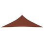 VIDAXL Voile de parasol tissu oxford triangulaire 4x4x5,8m terre cuite