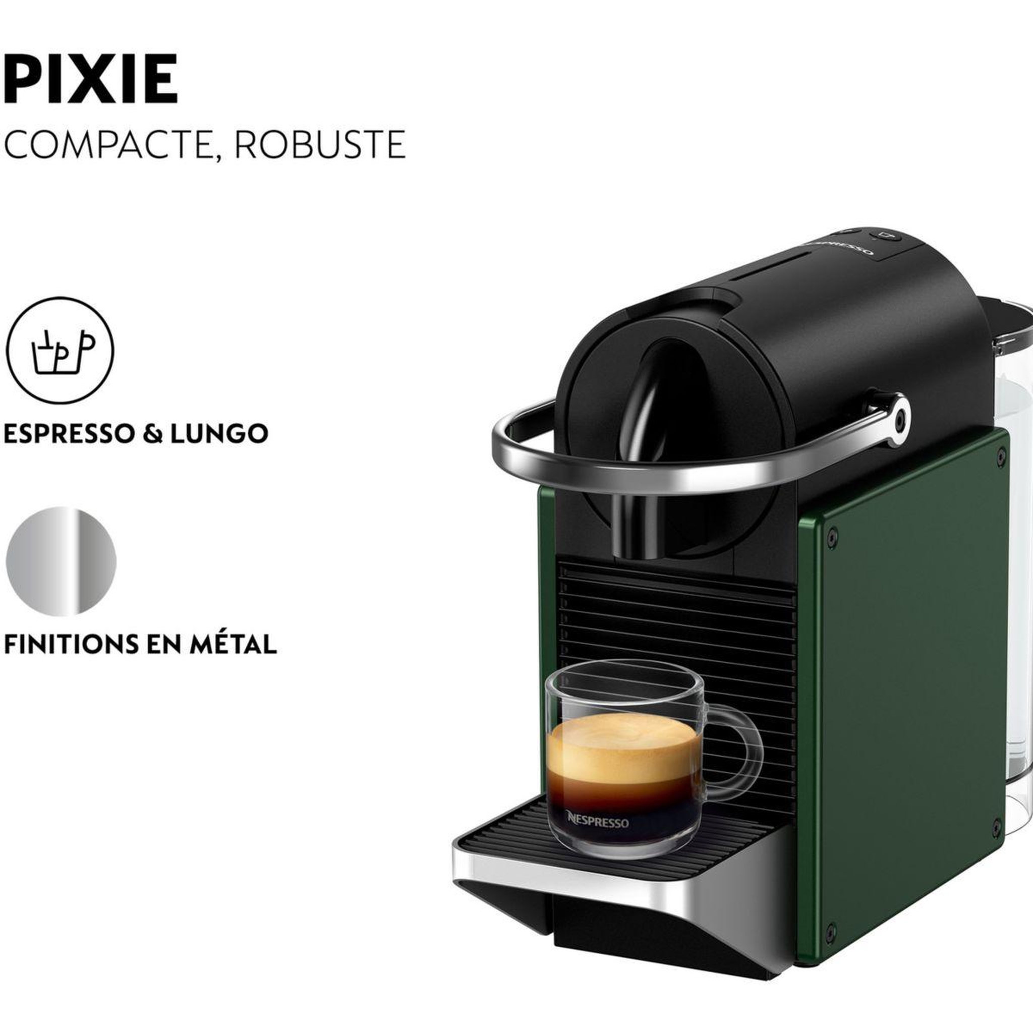 Voir la diapositive 4 : KRUPS Nespresso pixie redesign - vert