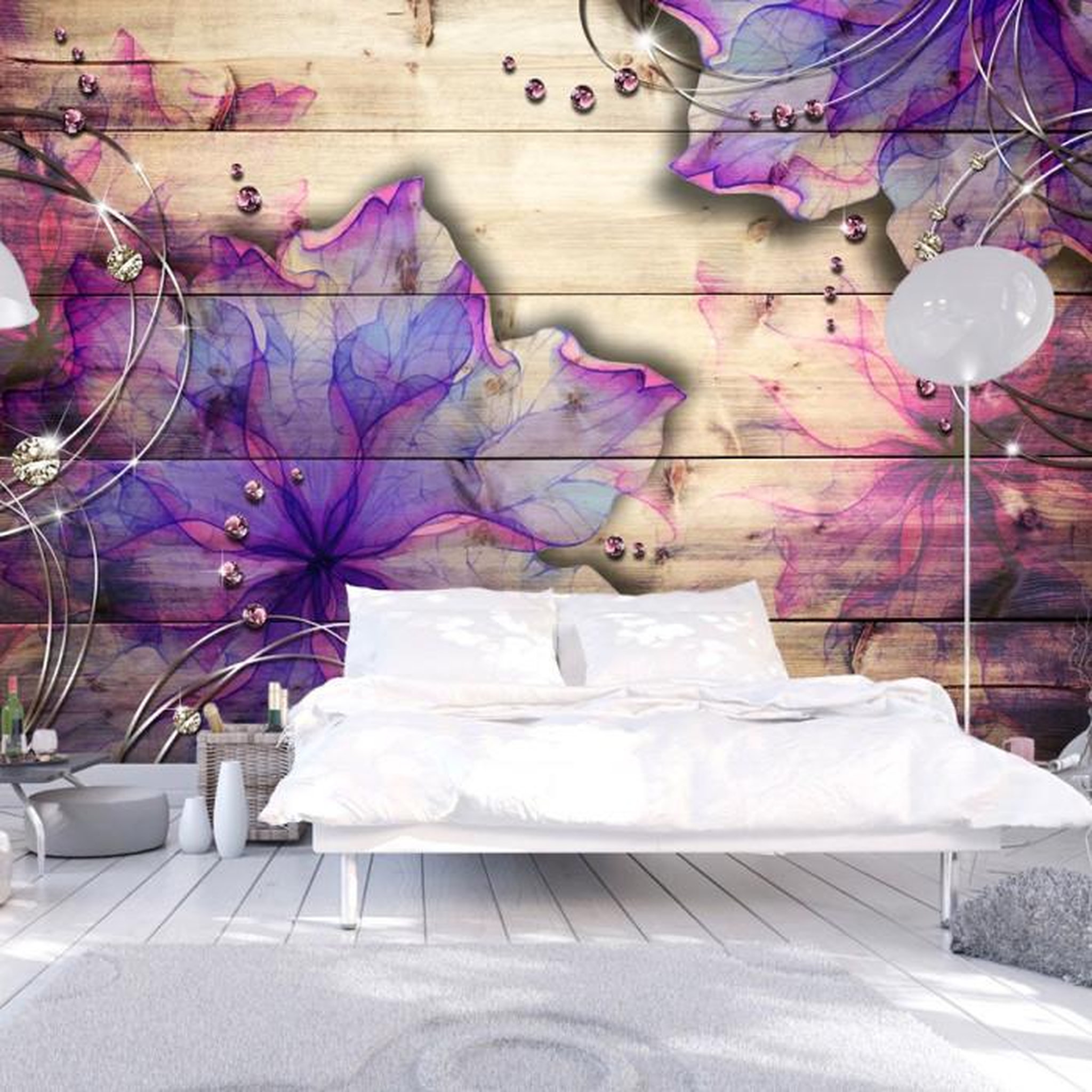 Paris Prix Papier Peint  Purple Memory. Coloris disponibles : Multicolore