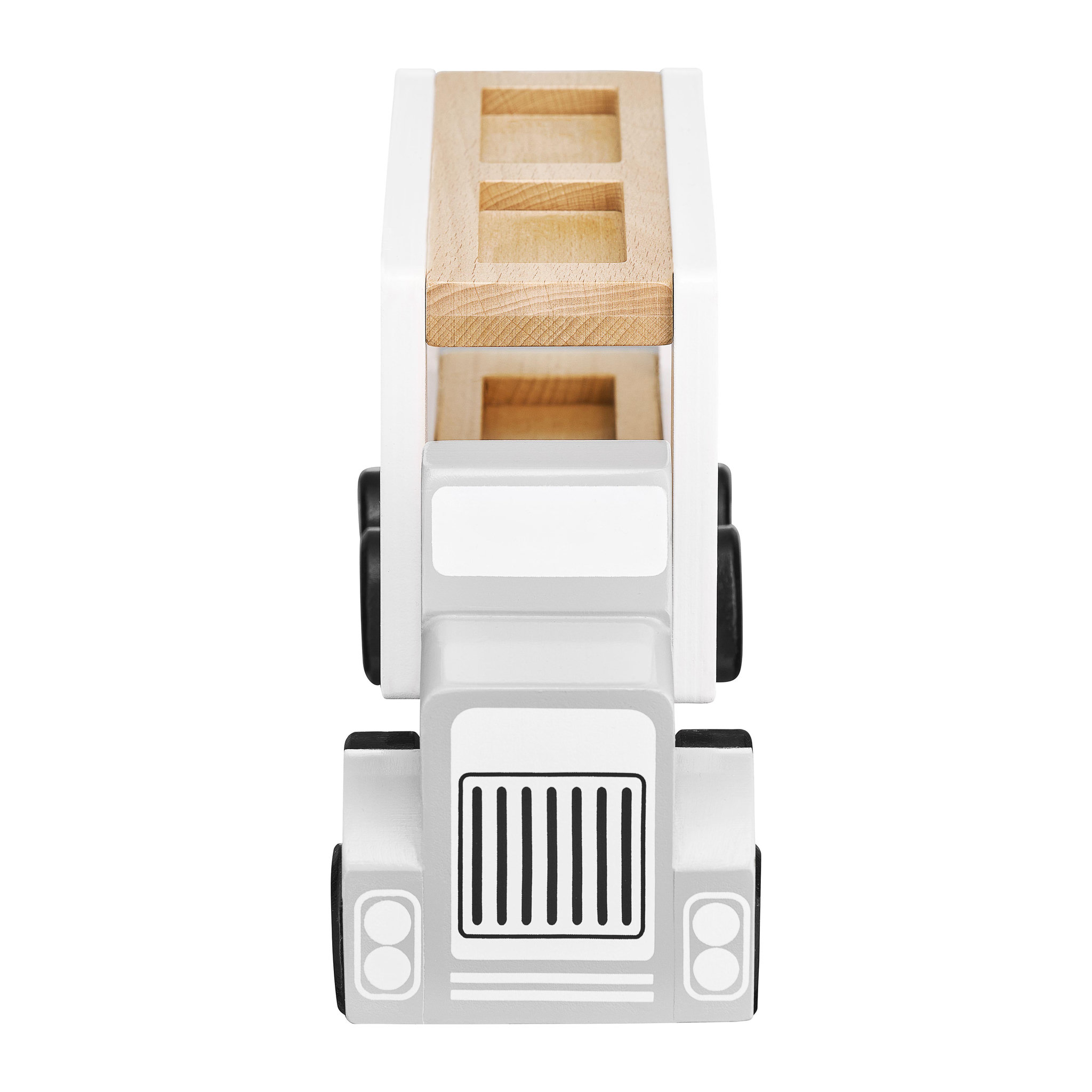 Voir la diapositive 5 : MAMABRUM Camion Porte Voitures avec Piste de Remorquage - Jouet éveil en Bois Dépanneuse avec 4 Voitures