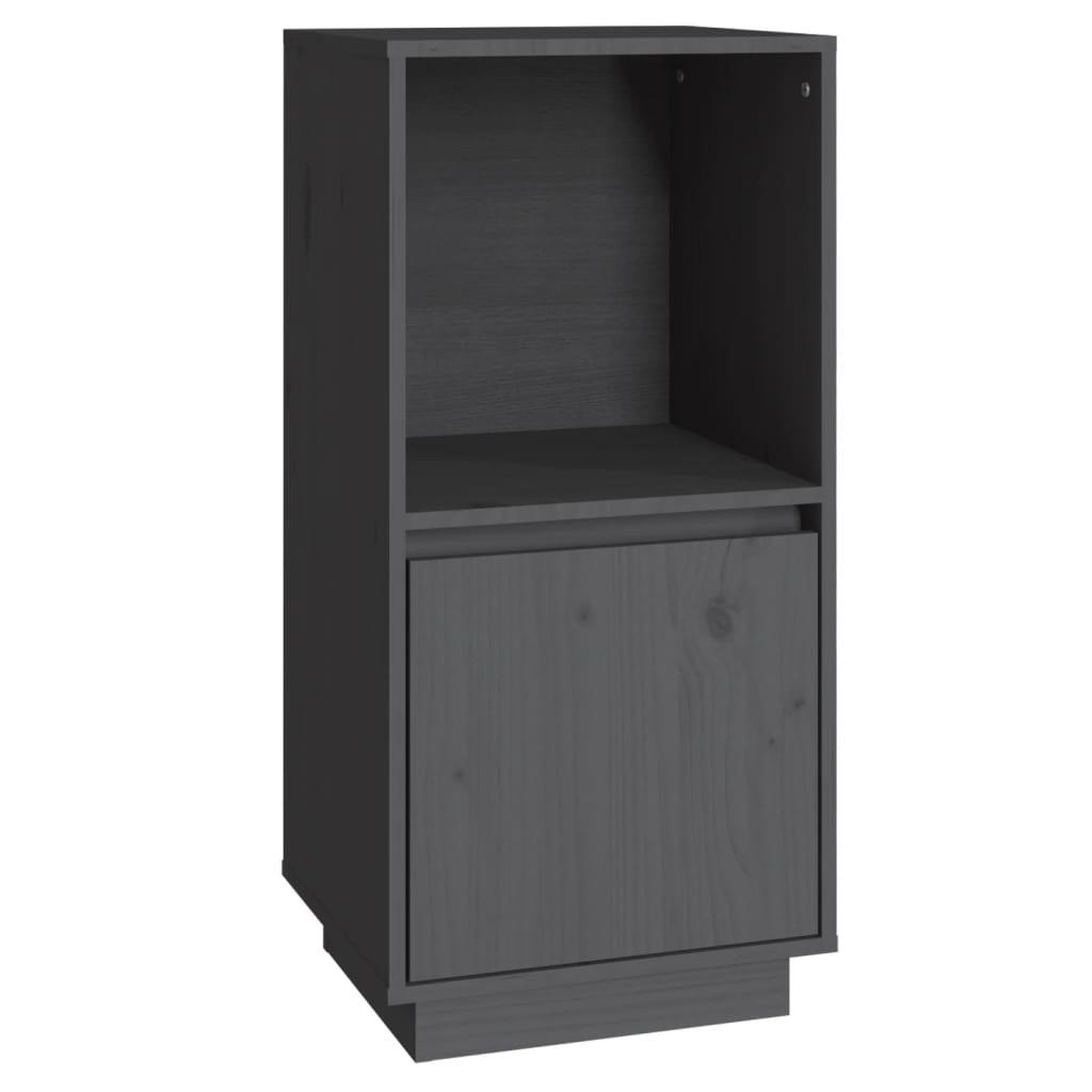Voir la diapositive 2 : VIDAXL Buffet Gris 38x35x80 cm Bois massif de pin