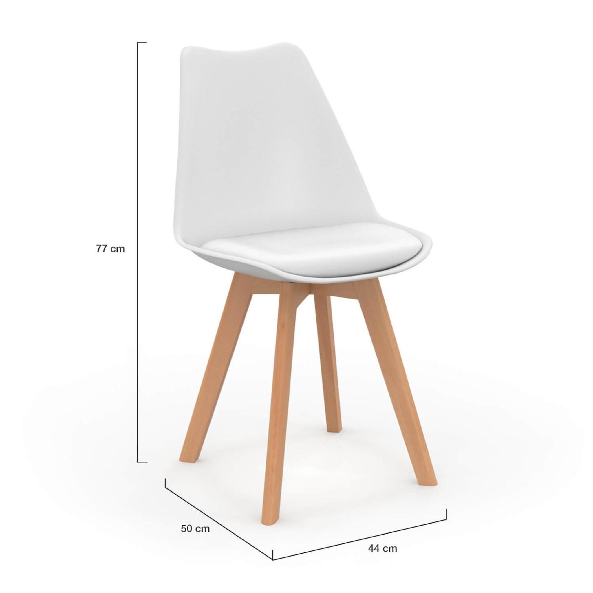 Voir la diapositive 5 : ID MARKET Lot de 6 chaises scandinaves sara beige, blanc et velours patchworks marron et beige