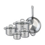 ELO Set de 1 Poêle de cuisson 32 cm et 4 faitouts 14, 16, 20 et 26 cm Elo Profi Citrin