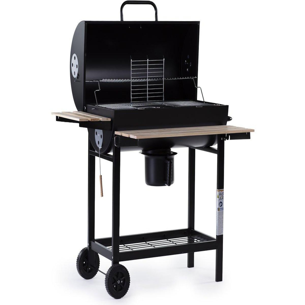 Habitat et Jardin Barbecue XXL charbon de bois  King  - 95 x 63 x 105 cm - Noir