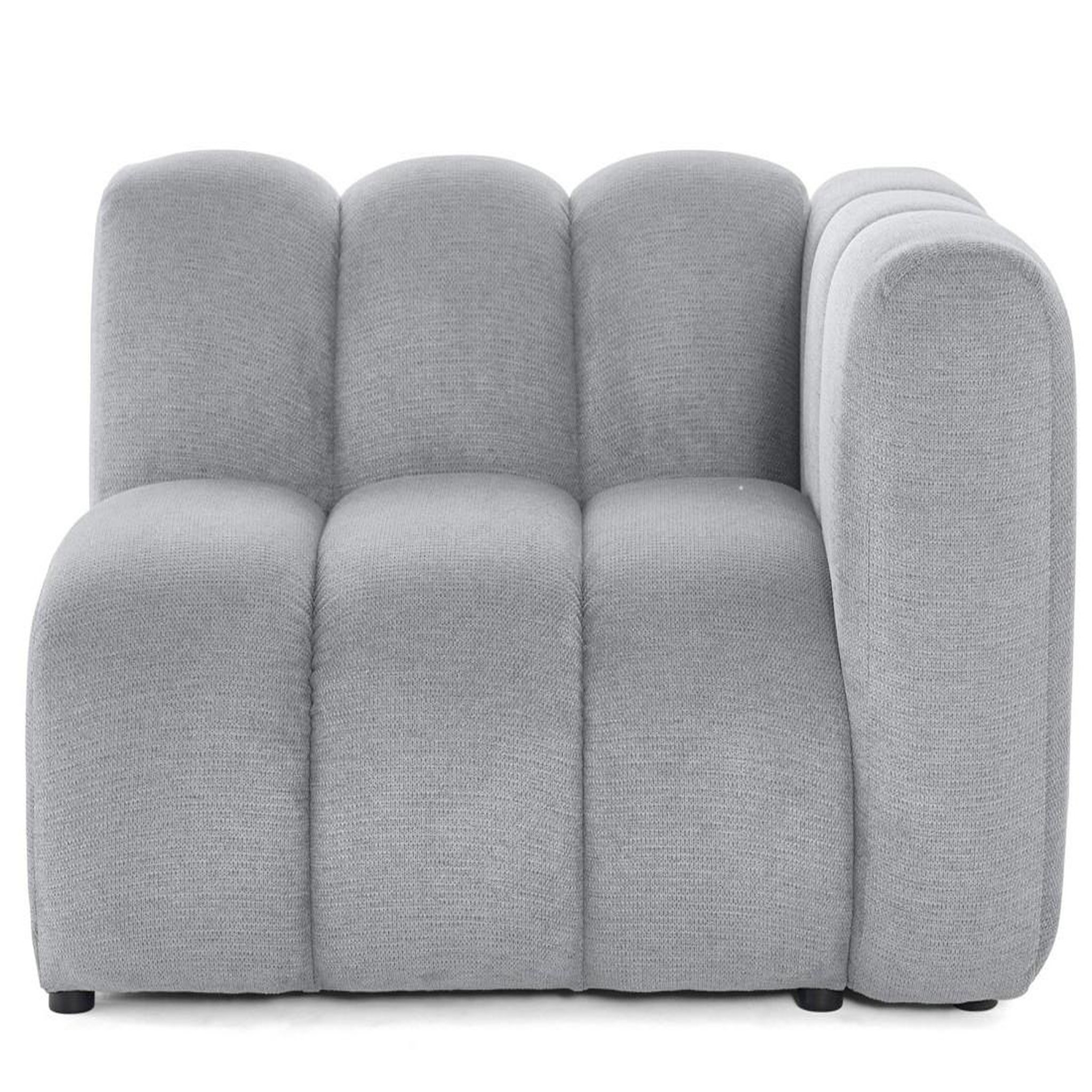 Voir la diapositive 1 : LISA DESIGN Debbie - module d'assise droit en tissu texturé