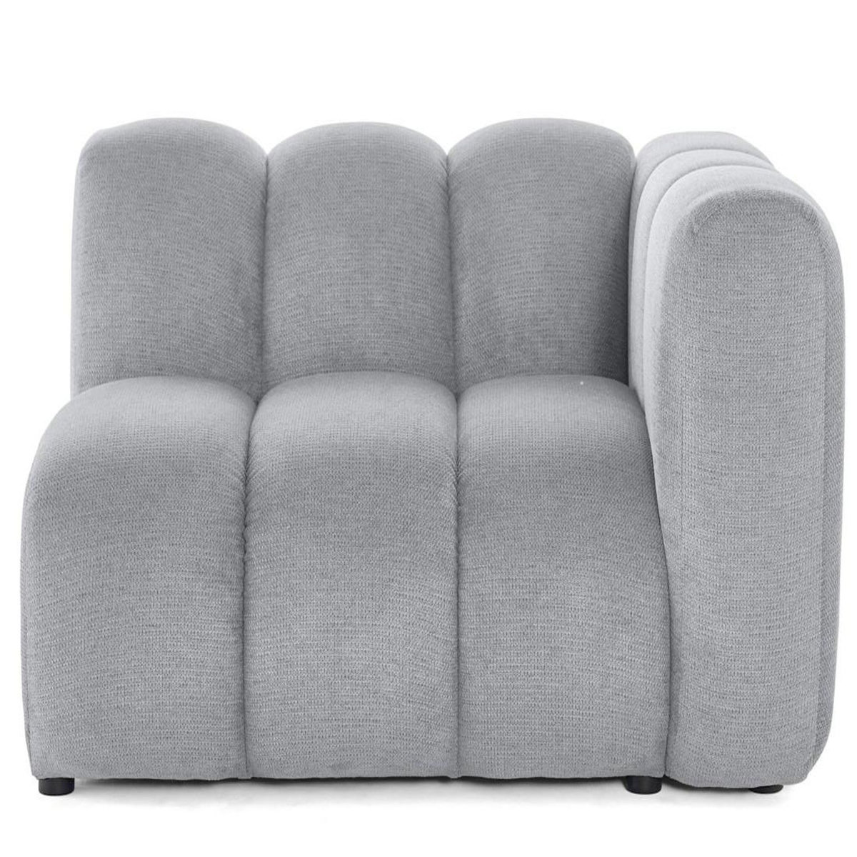 LISA DESIGN Debbie - module d'assise droit en tissu texturé