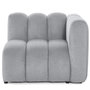 Voir la diapositive 1 : LISA DESIGN Debbie - module d'assise droit en tissu texturé