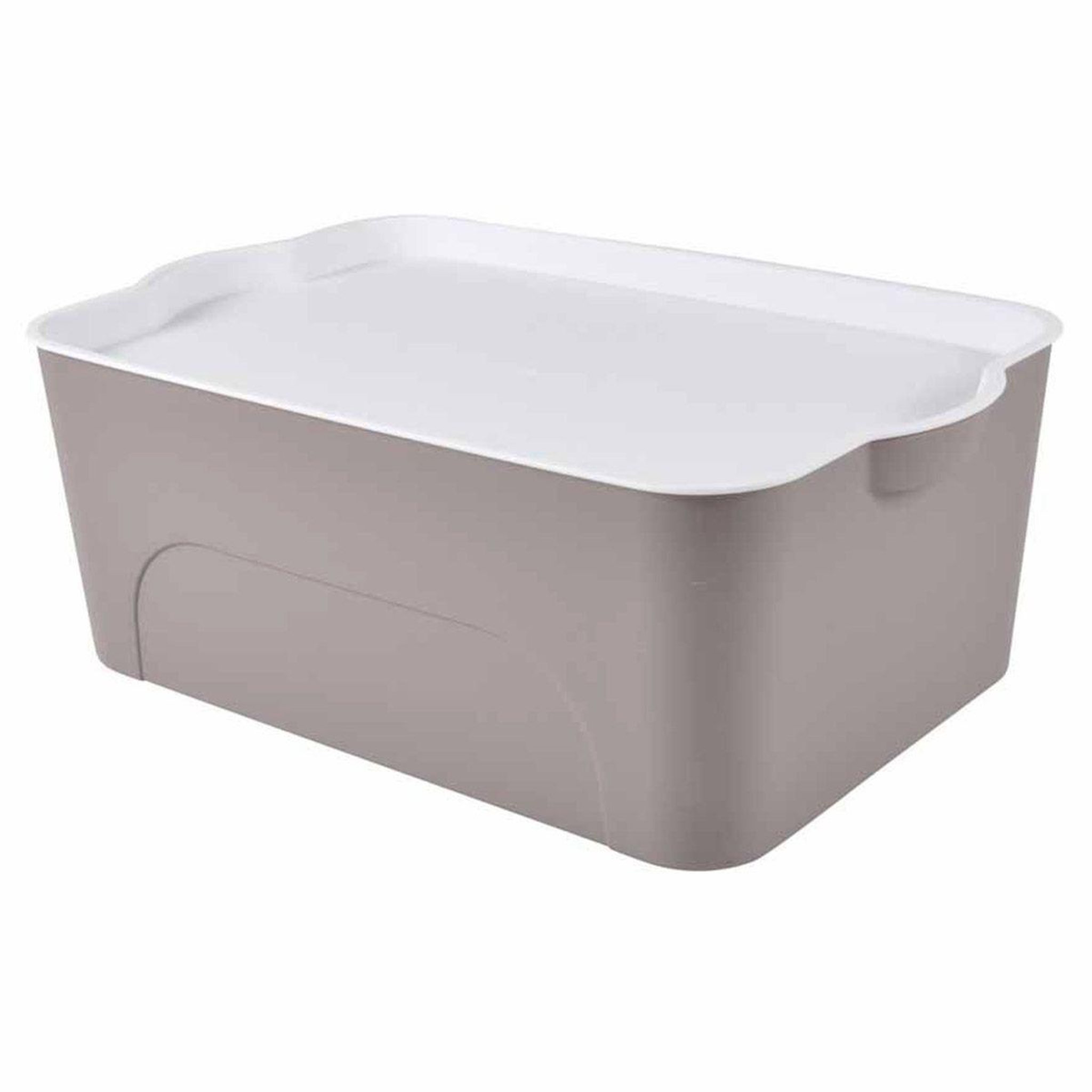 HOMEA Boîte de rangement déco  pratique  16l taupe