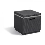 ALLIBERT by KETER Table Keter Glaciere Ice Cube Graphite 405981