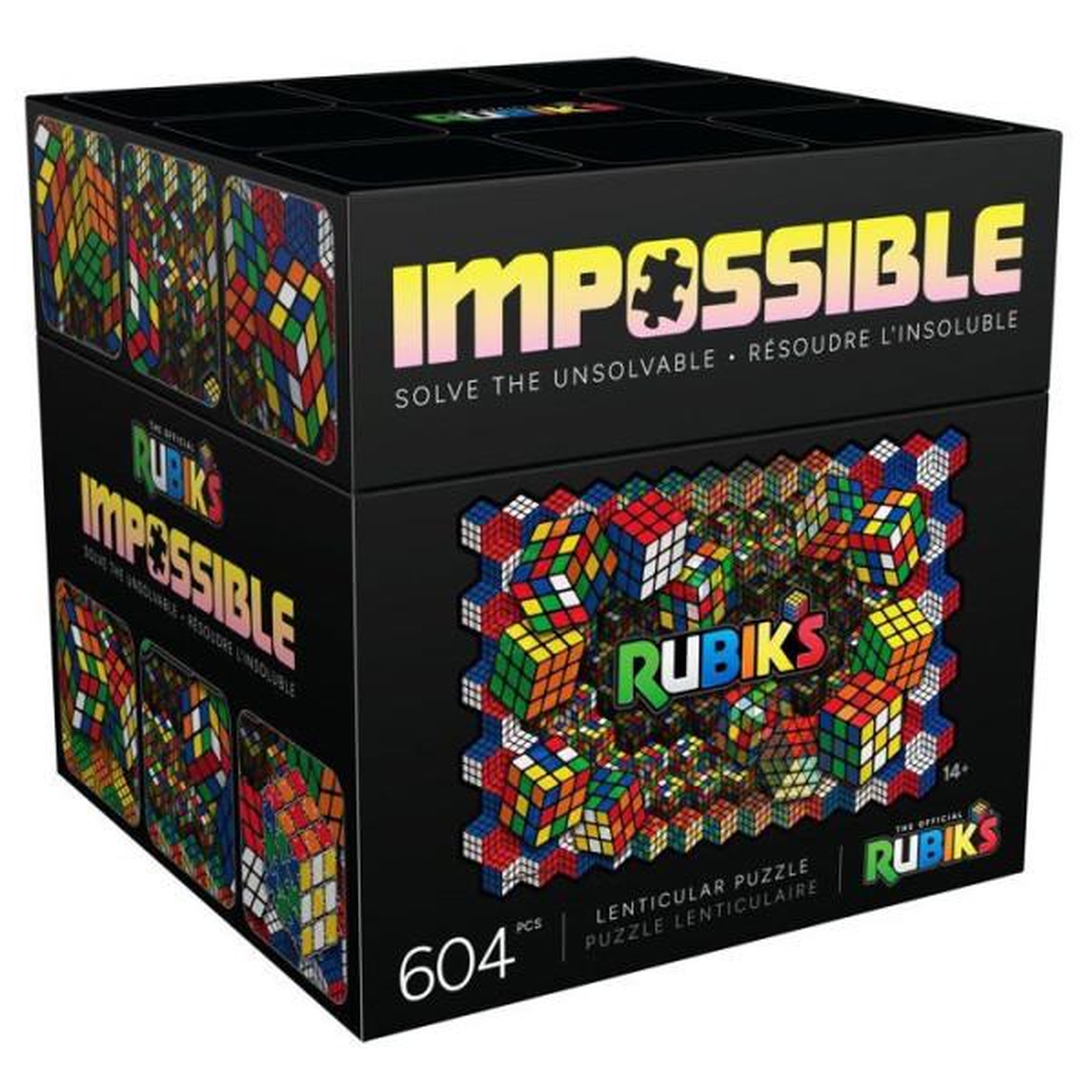 SPIN MASTER Puzzle Impossible 604 Pieces Lenticulaires Rubik's - 2 Puzzles en 1 - SPIN MASTER - A partir de 14 ans