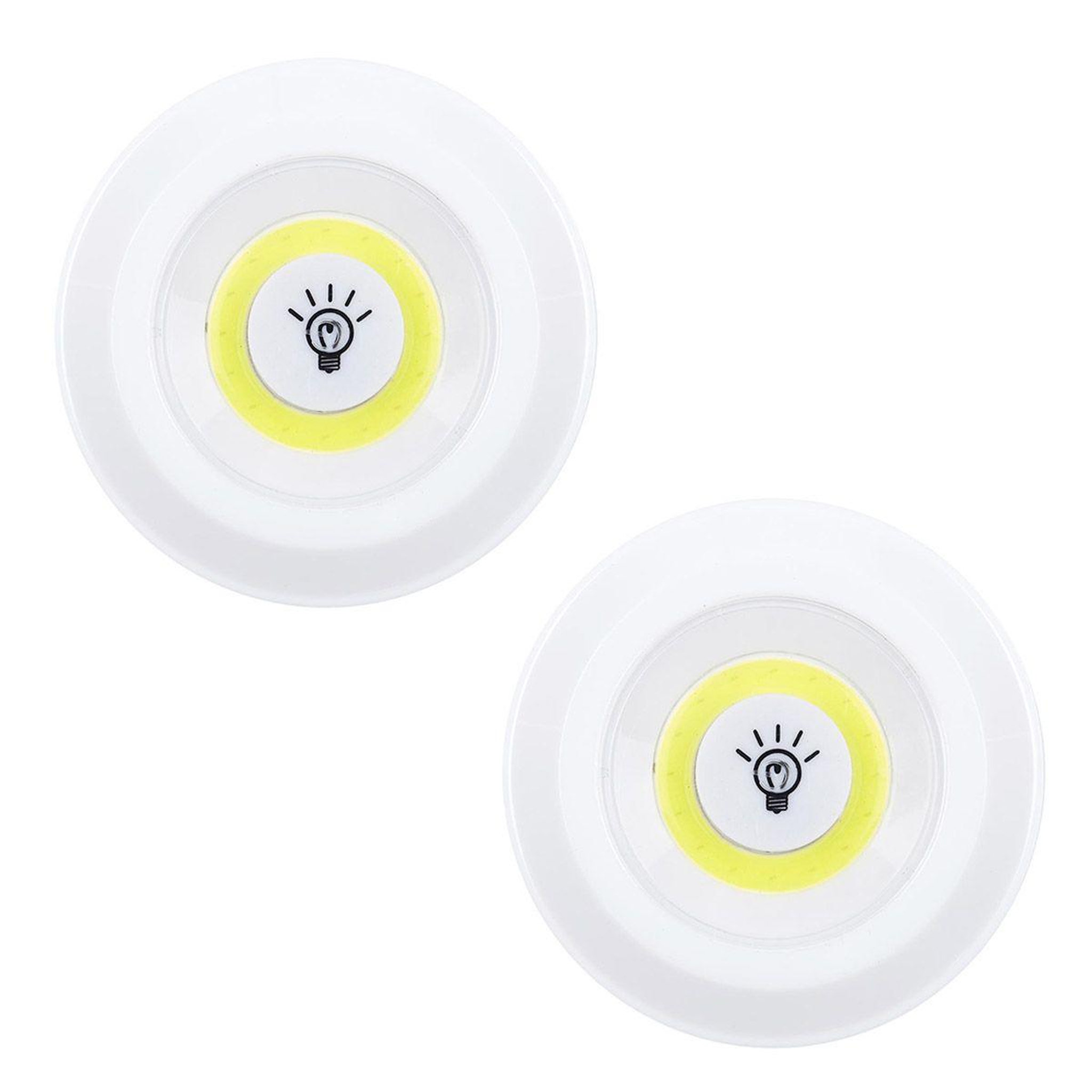 Je cherche une idee Lot de 2 lampes led  télécommande  9cm blanc