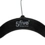 Voir la diapositive 3 : FIVE Lot de 2 Cintres Feutrine  4 Pantalons  45cm Noir