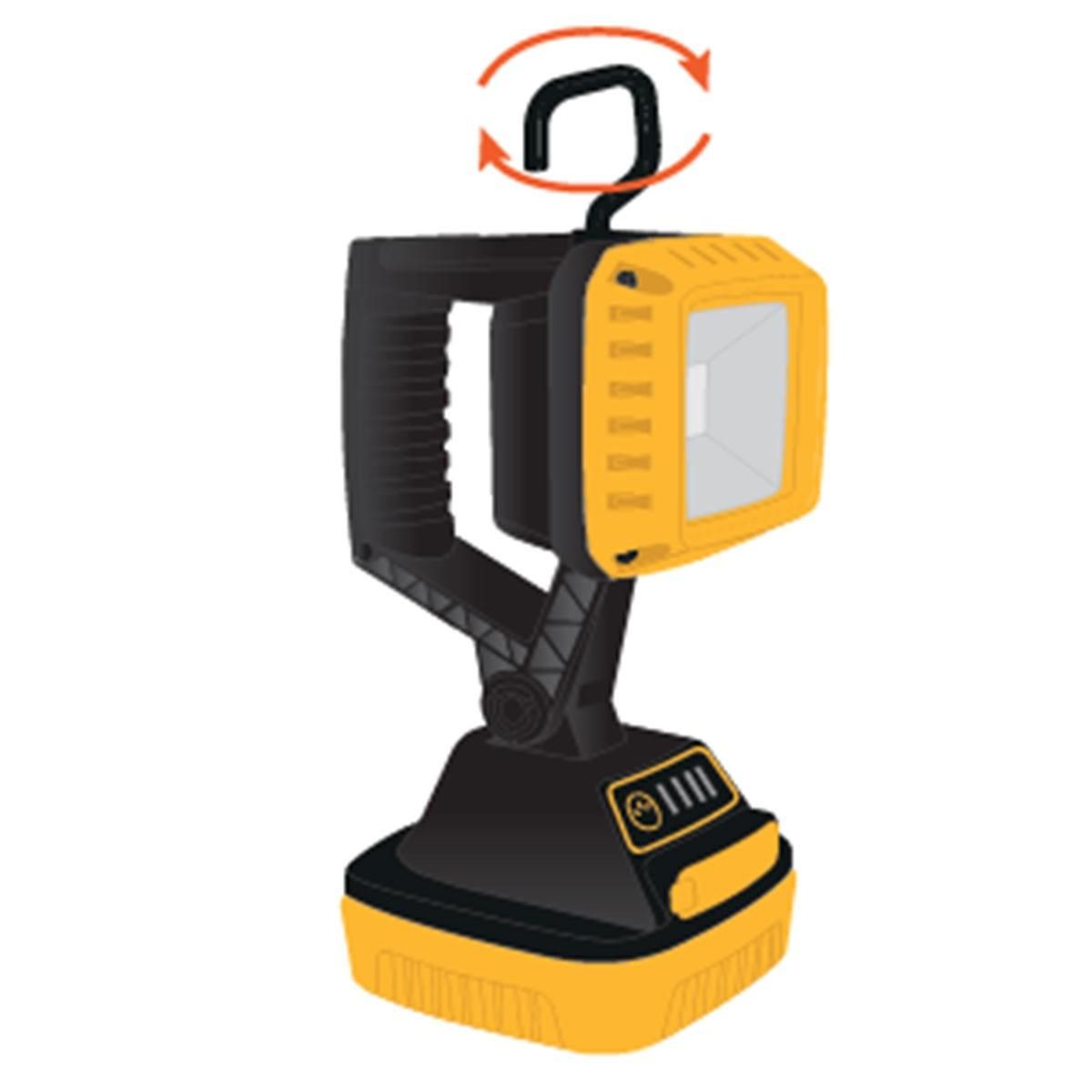 ASLO Lampe de poche LED 10W Portée 44m Base aimantée 1000Lm 6000K 4 modes Orientable ASLO