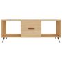 Voir la diapositive 5 : VIDAXL Table basse chene sonoma 102x50x40 cm bois d'ingenierie