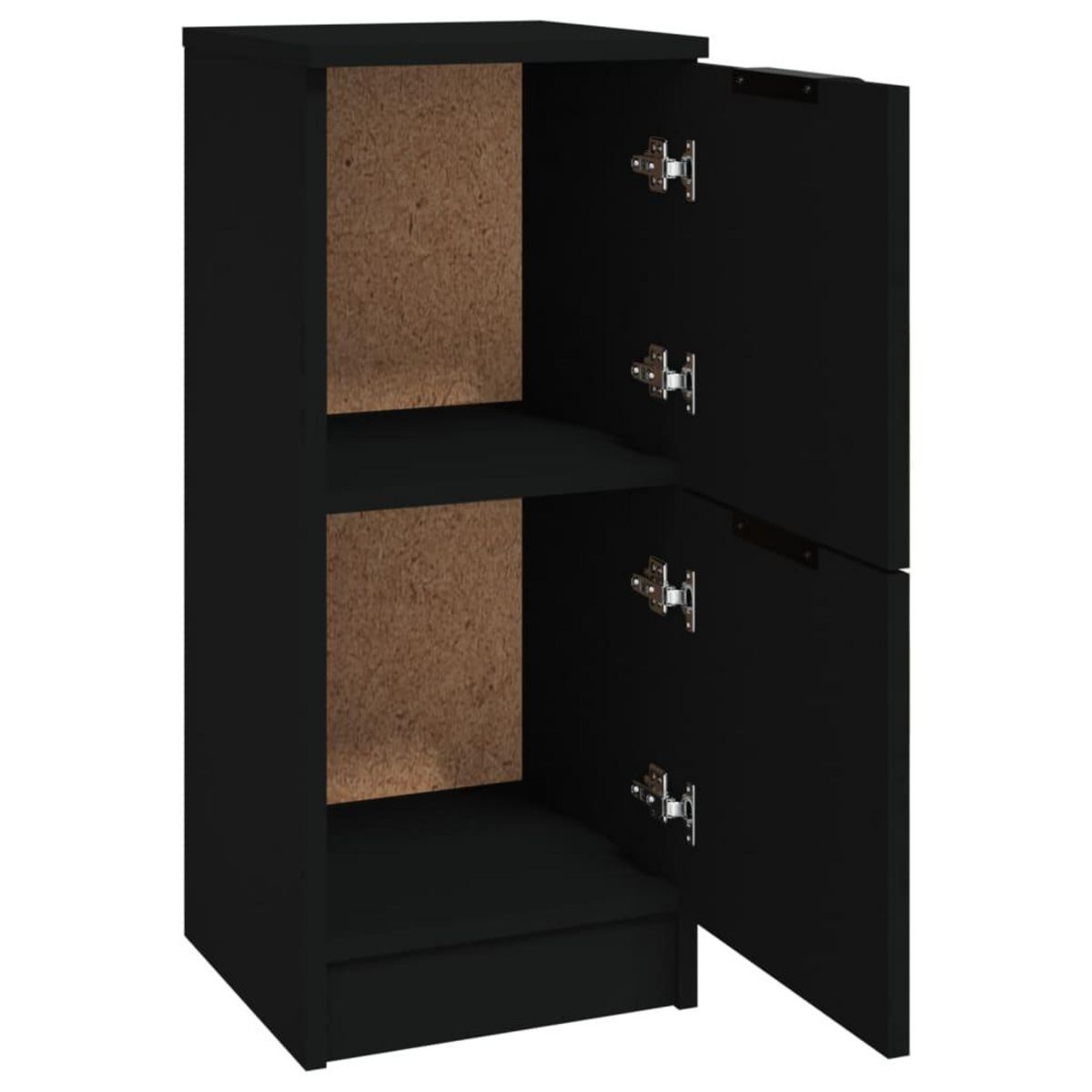 VIDAXL Buffet noir 30x30x70 cm bois d'ingenierie