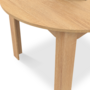 Voir la diapositive 6 : ID MARKET Table à manger extensible ronde DONA 4-8 personnes façon hêtre 110-150 cm