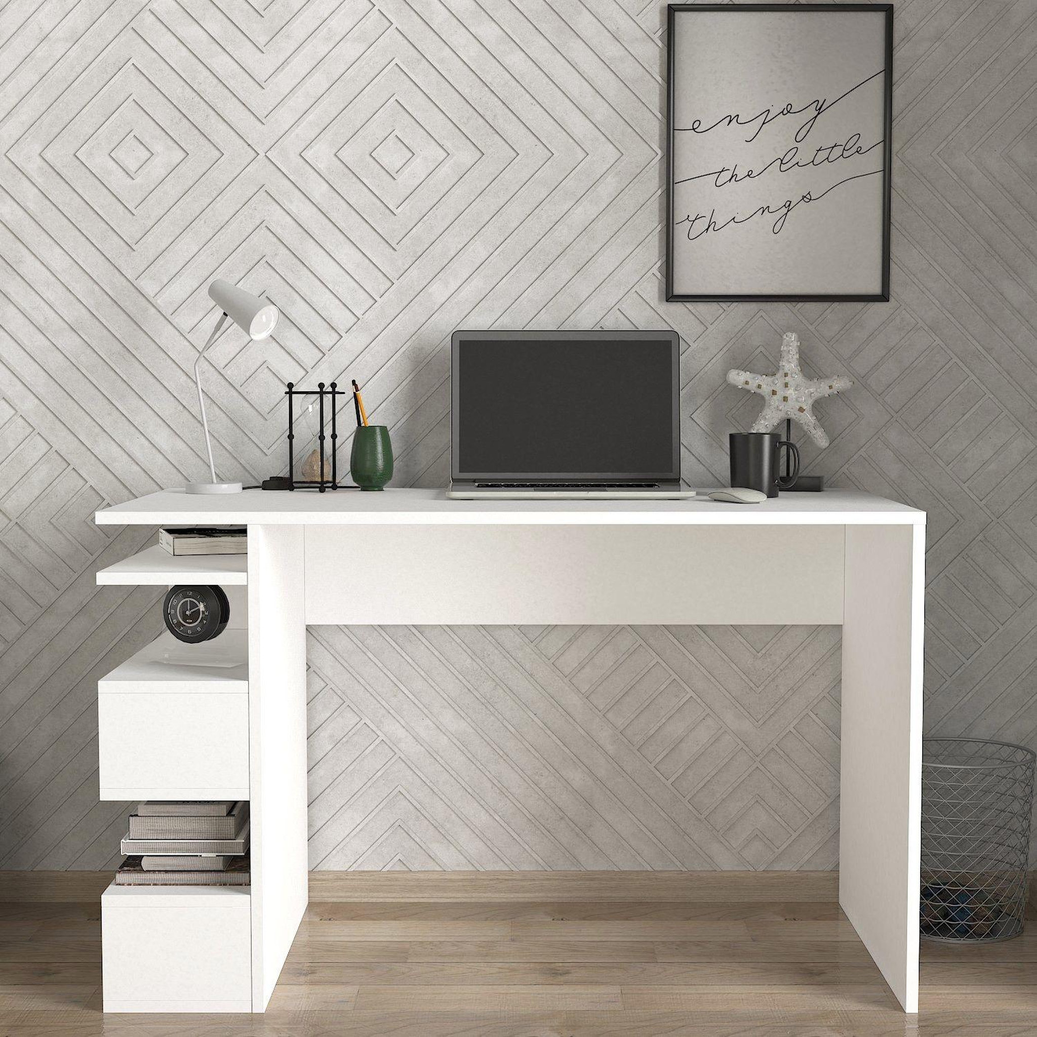 Voir la diapositive 5 : TOILINUX Bureau design avec rangements latéraux aarhurs