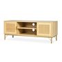 Voir la diapositive 2 : Paris Prix Meuble TV 2 Portes  Ibiza  120cm Naturel