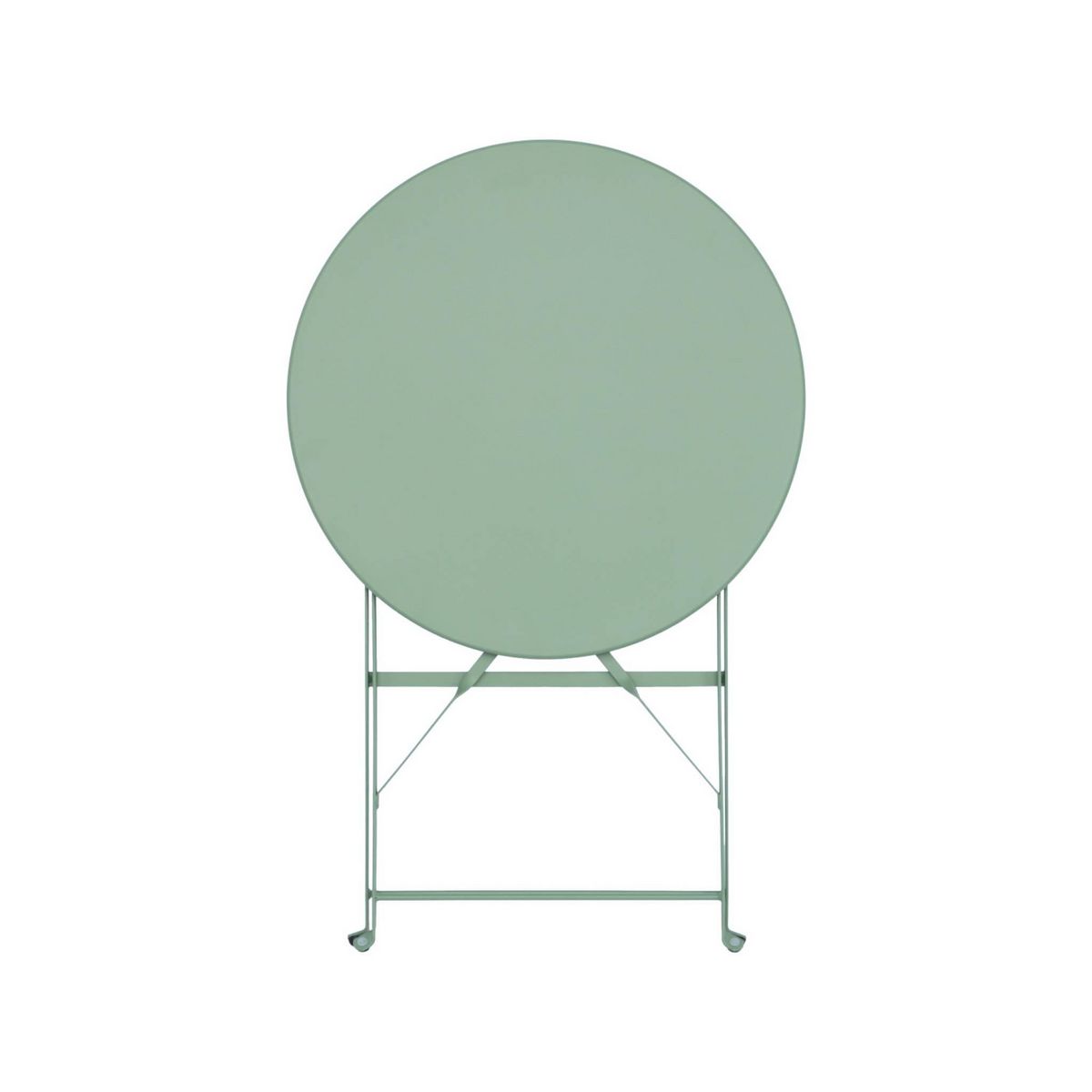 SWEEEK Table de jardin bistrot pliable - Emilia ronde - Table ronde Ø60cm en acier thermolaqué