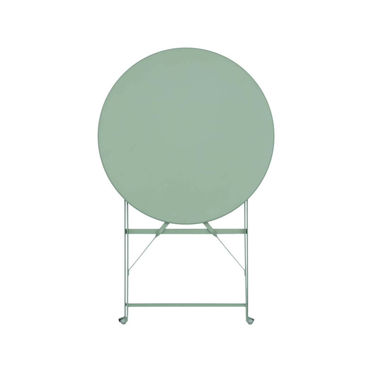 SWEEEK Table de jardin bistrot pliable - Emilia ronde - Table ronde Ø60cm en acier thermolaqué