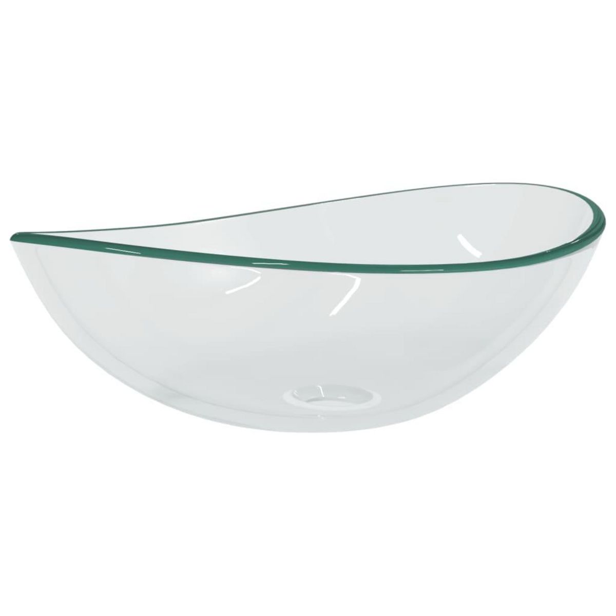 VIDAXL Lavabo Verre trempe 54,5x35x15,5 cm Transparent