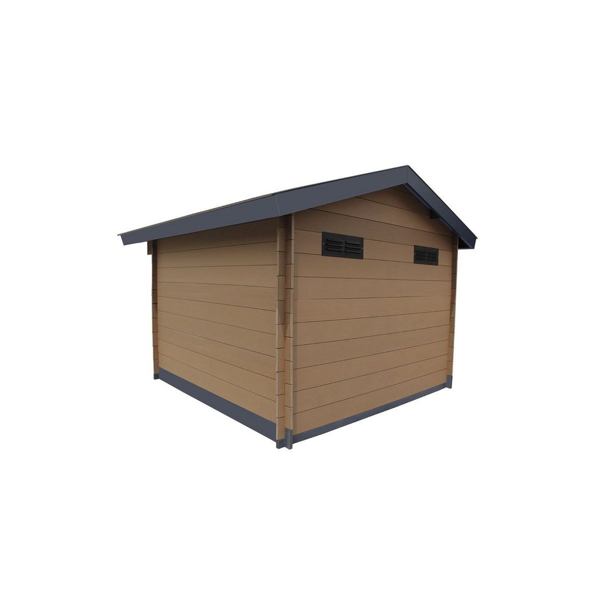 Woodlife garden Abri de jardin composite - 14,44m²- marron 