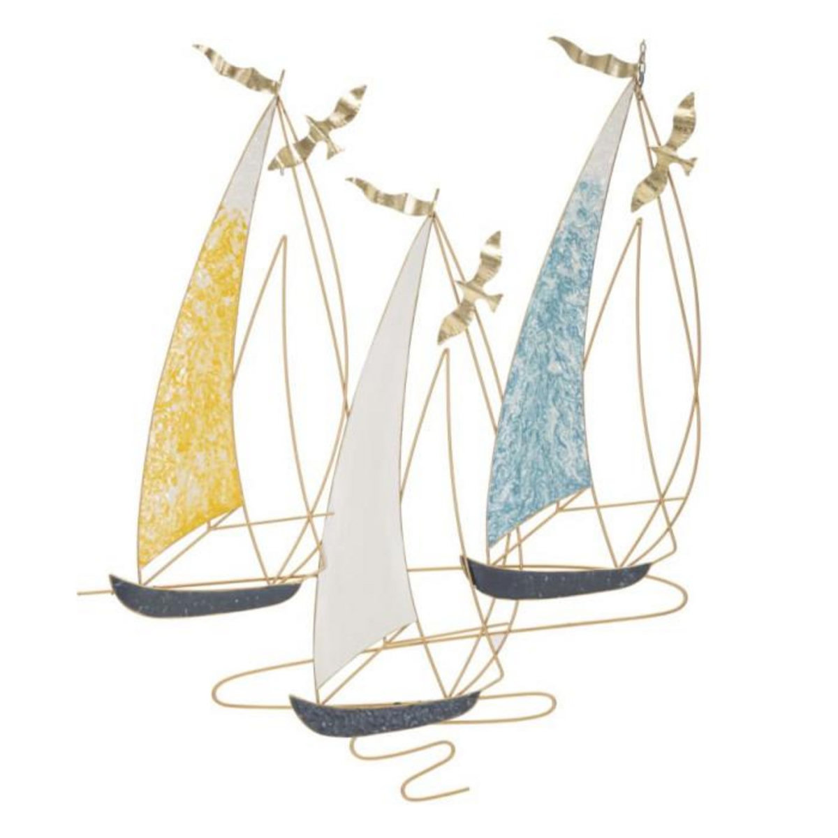 Paris Prix Décoration Murale en Métal  Vela Color  97cm Multicolore