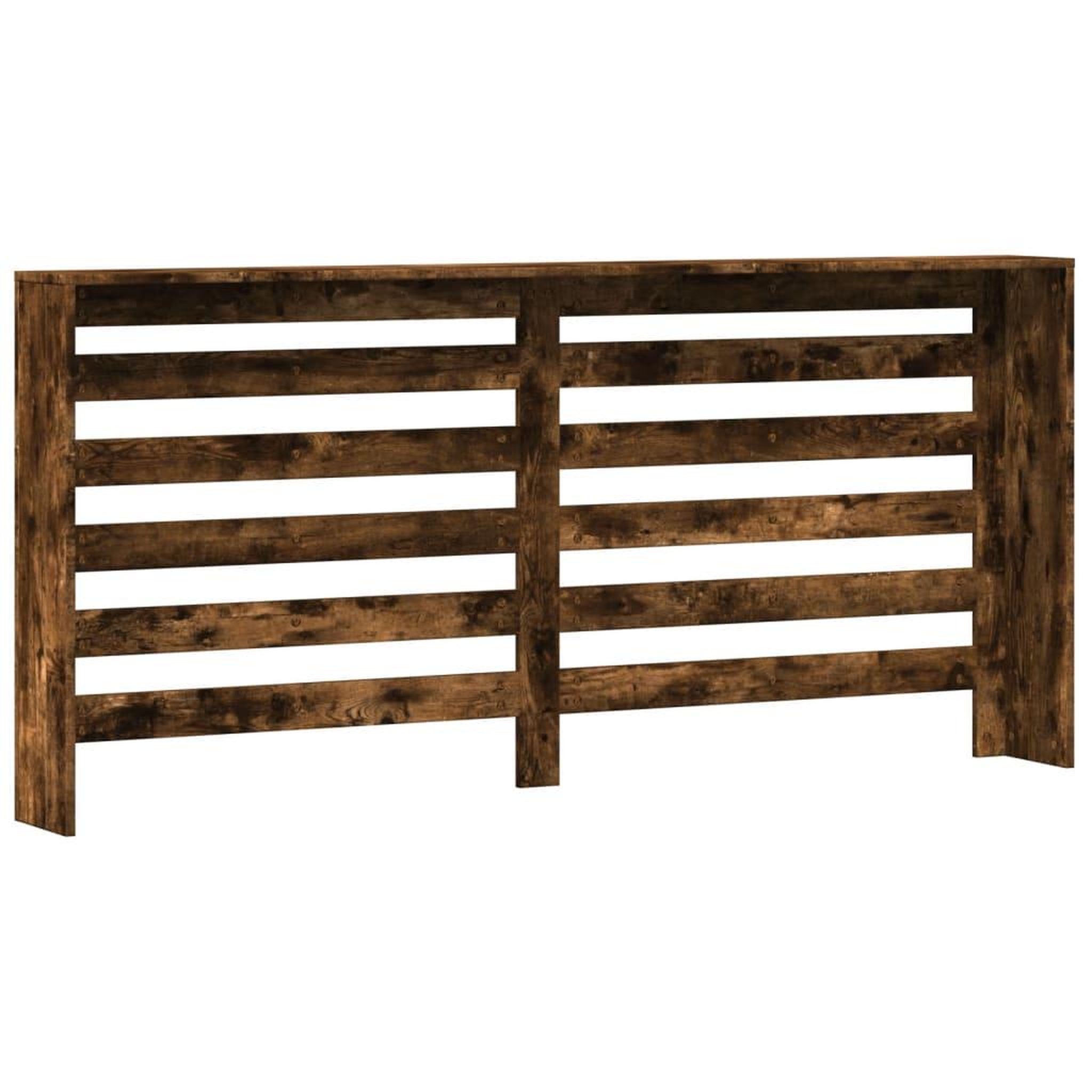 Voir la diapositive 5 : VIDAXL Cache-radiateur chene fume 175x20x82 cm bois d'ingenierie